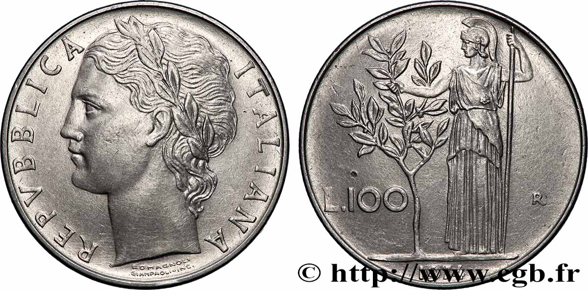 ITALIE 100 Lire 1974 Rome SUP