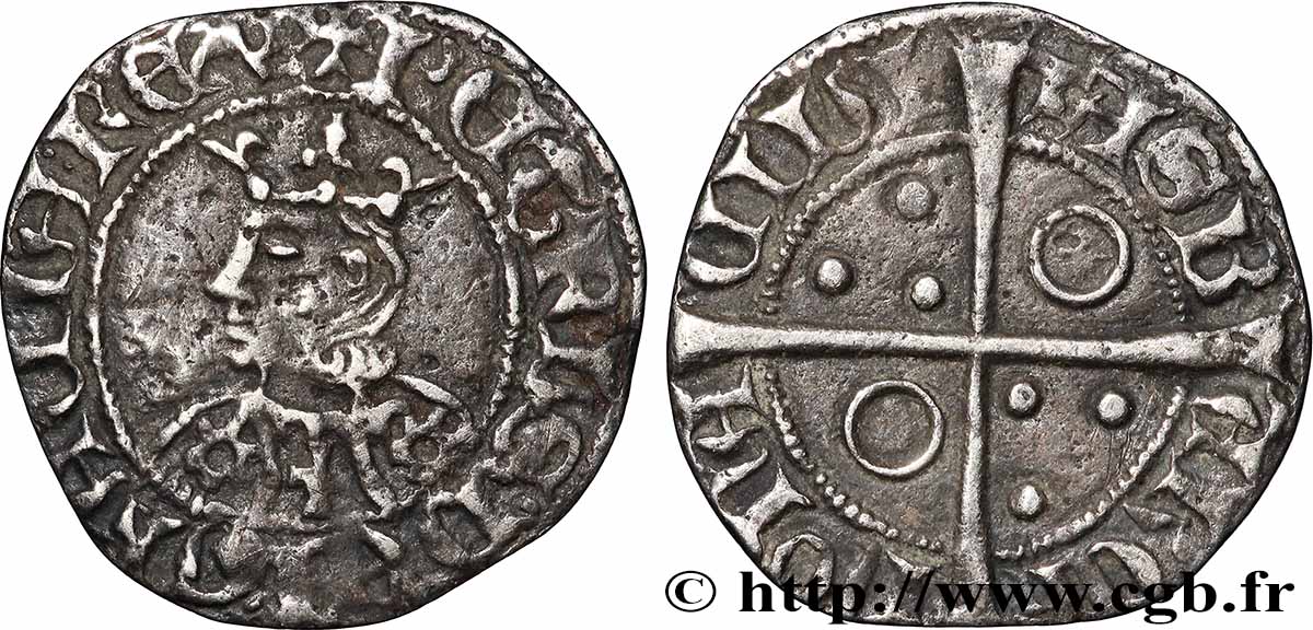 SPAIN - COUNTY OF BARCELONA - PETER III (IV OF ARAGON) Gros n.d. Barcelone AU