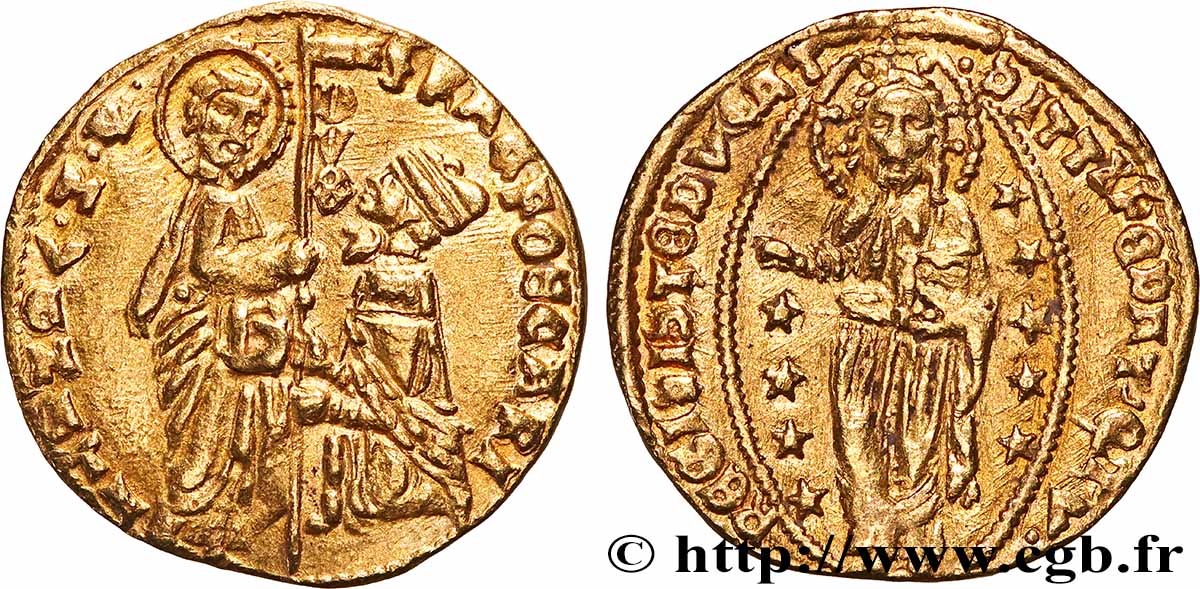 ITALIE - VENISE - FRANCESCO FOSCARI (65e doge) Zecchino (Sequin) n.d. Venise fVZ