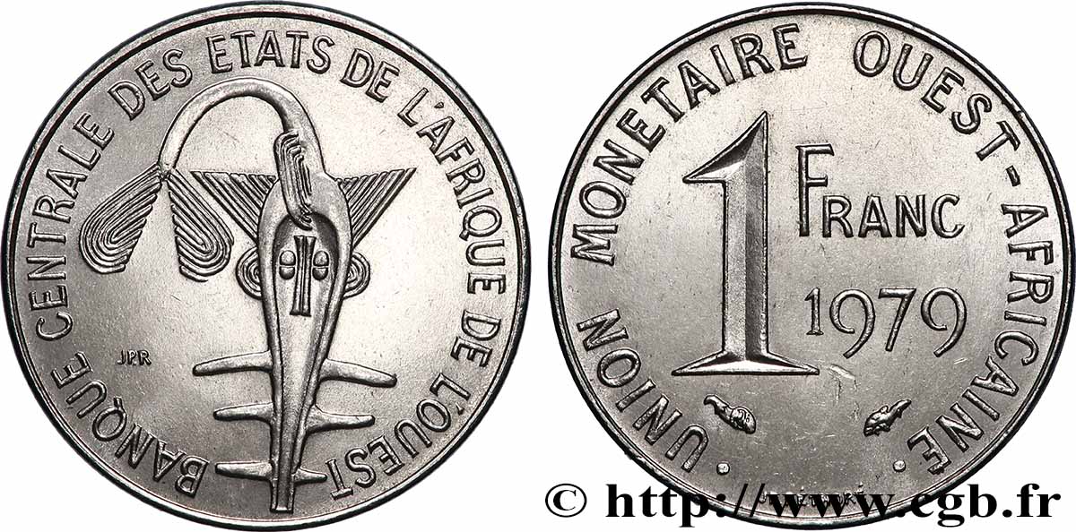 STATI DI L AFRICA DE L OVEST 1 Franc BCEAO 1979 Paris SPL