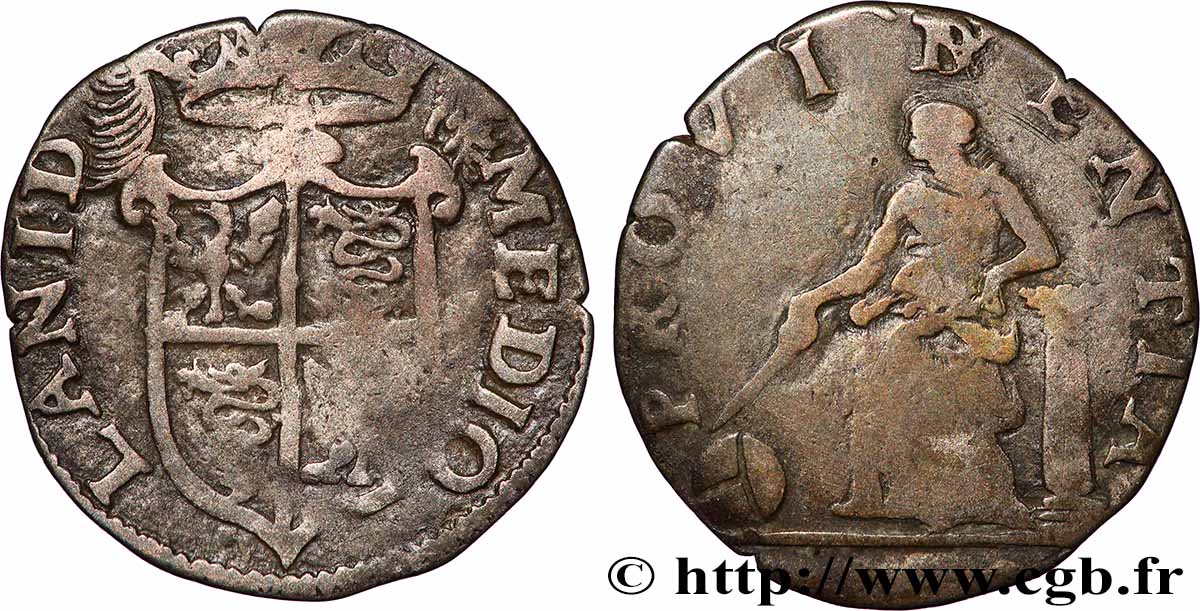 ITALIE - DUCHÉ DE MILAN - PHILIPPE II D ESPAGNE Parpagliola n.d. Milan TB
