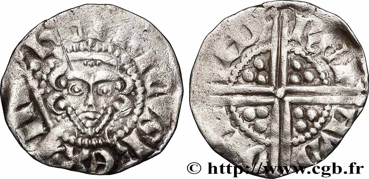 ANGLETERRE - ROYAUME D ANGLETERRE - HENRY III PLANTAGENÊT Penny dit “long cross” n.d. Londres TB+