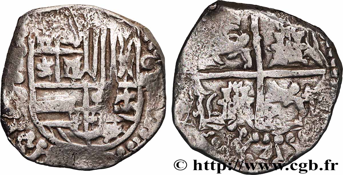 SPAIN - PHILIP II OF HABSBURG 4 Reales n.d. Atelier Indéterminé VF