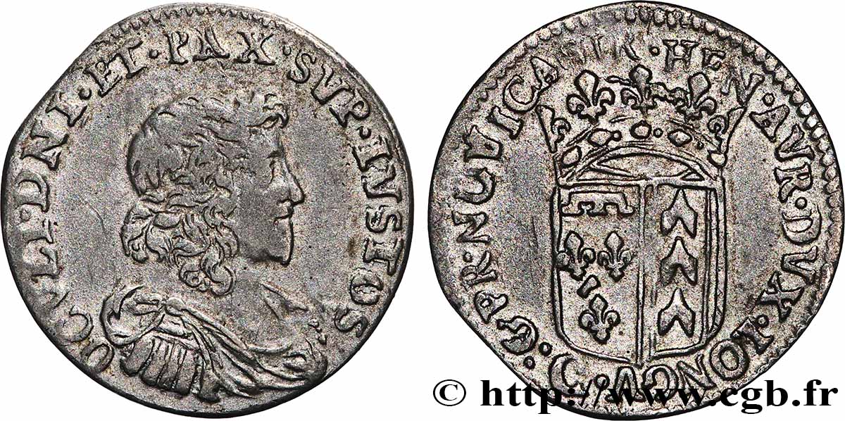 SUISSE - PRINCIPAUTÉ DE NEUCHÂTEL - HENRI II D ORLÉANS-LONGUEVILLE 10 Kreuzers (1648) Neuchâtel XF