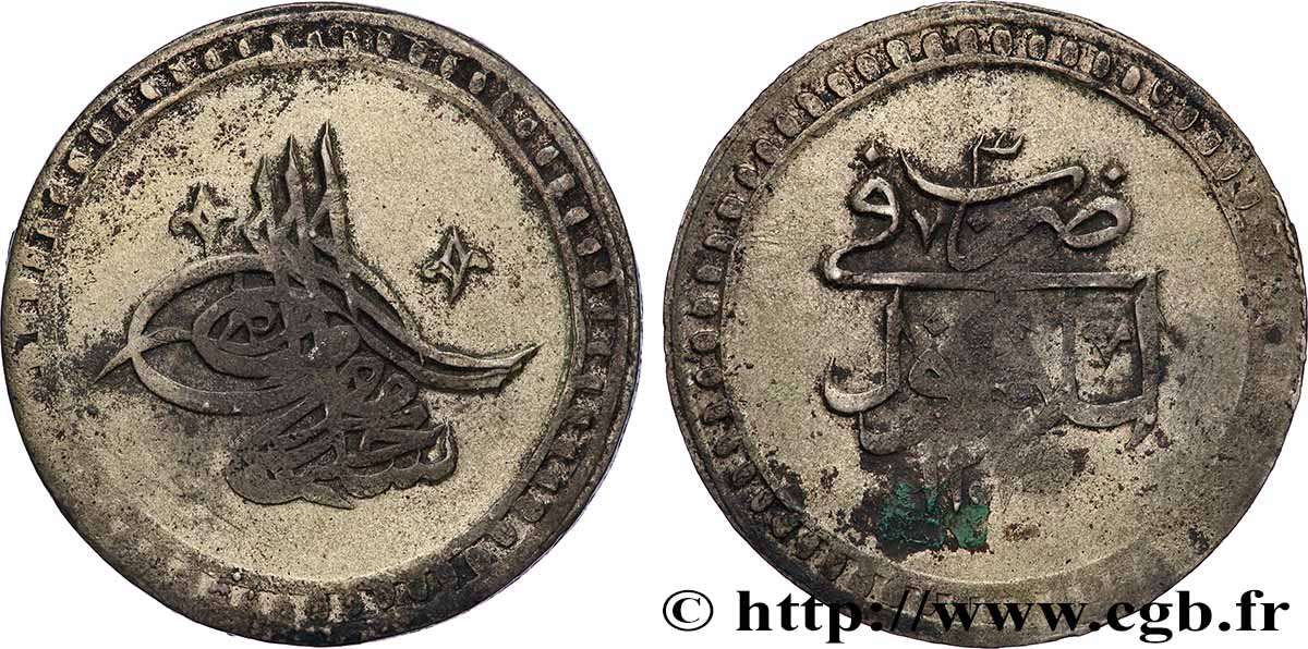TURQUIE 2 Kurush au nom de Selim III AH1203 an 3 1791 Constantinople TB+