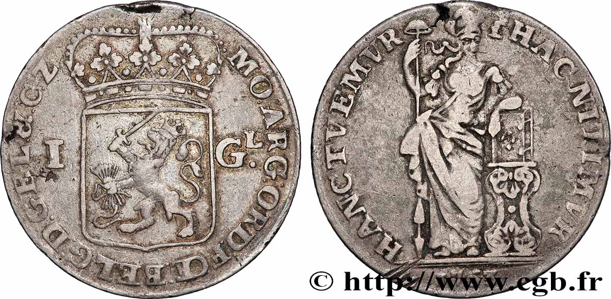 PROVINCES-UNIES - GUELDRE 1 Gulden 1763 XF