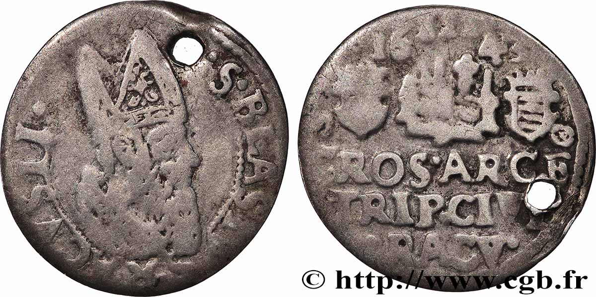 DALMATIE - RÉPUBLIQUE DE RAGUSE 3 Grosseti 1643 Raguse TB