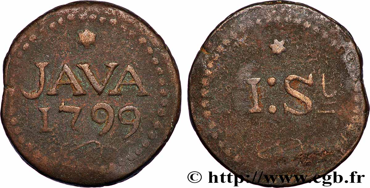 NETHERLANDS INDIES 1 Stuiver Java 1799 XF