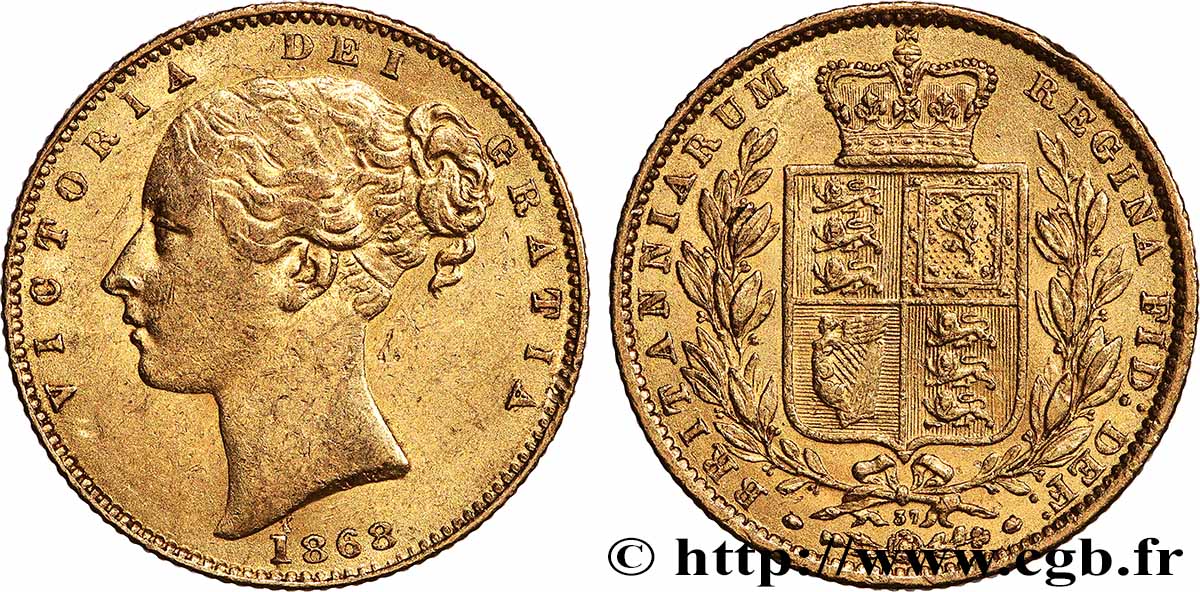 ORO, PALLADIO E PLATINO: INVESTIMENTI 1 Souverain Victoria (coin n°37) 1868 Londres q.SPL