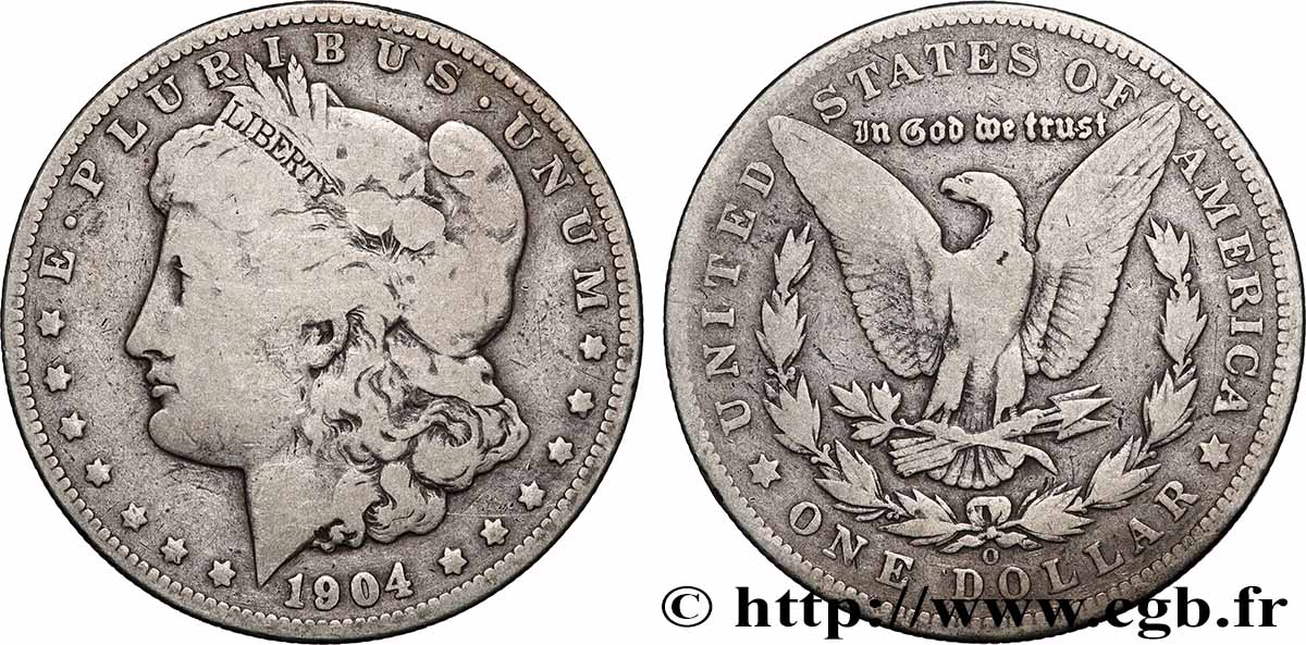UNITED STATES OF AMERICA 1 Dollar Morgan 1904 Nouvelle-Orléans - O VF