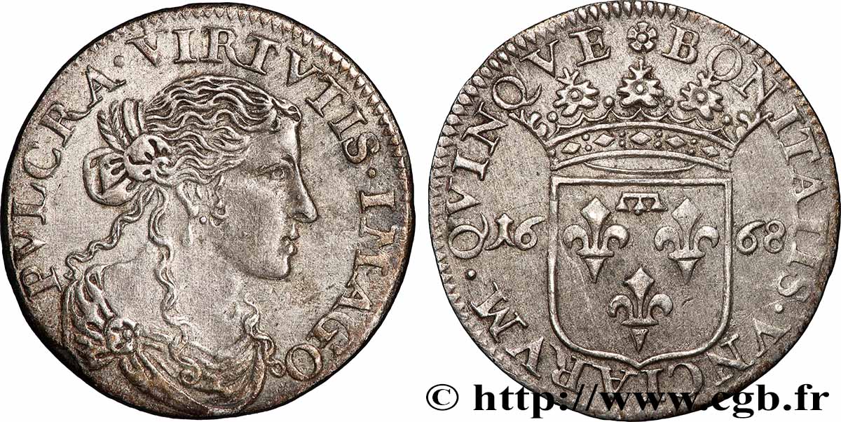 ITALIE - LUCQUES - RÉPUBLIQUE DE LUCQUES Douzième d écu ou Luigino 1668 TTB+