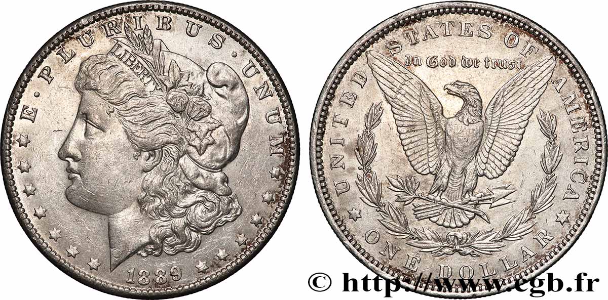 VEREINIGTE STAATEN VON AMERIKA 1 Dollar Morgan 1889 Philadelphie fVZ