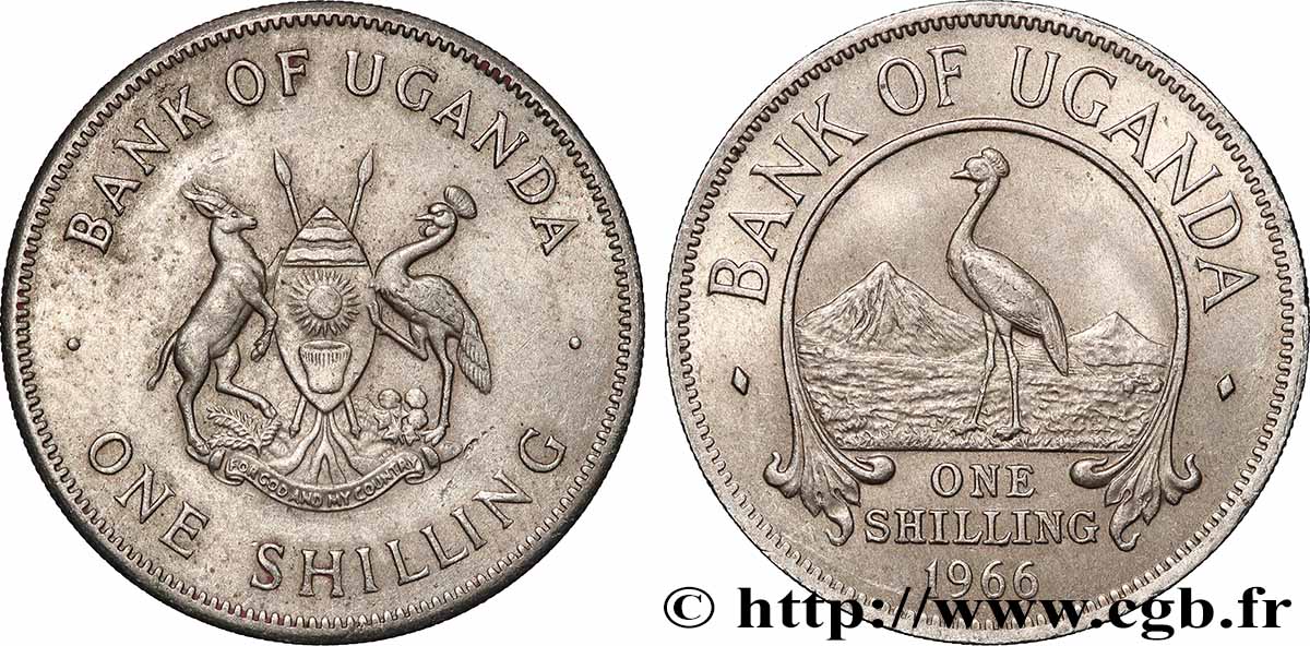 UGANDA 1 Shilling 1966 Londres MS