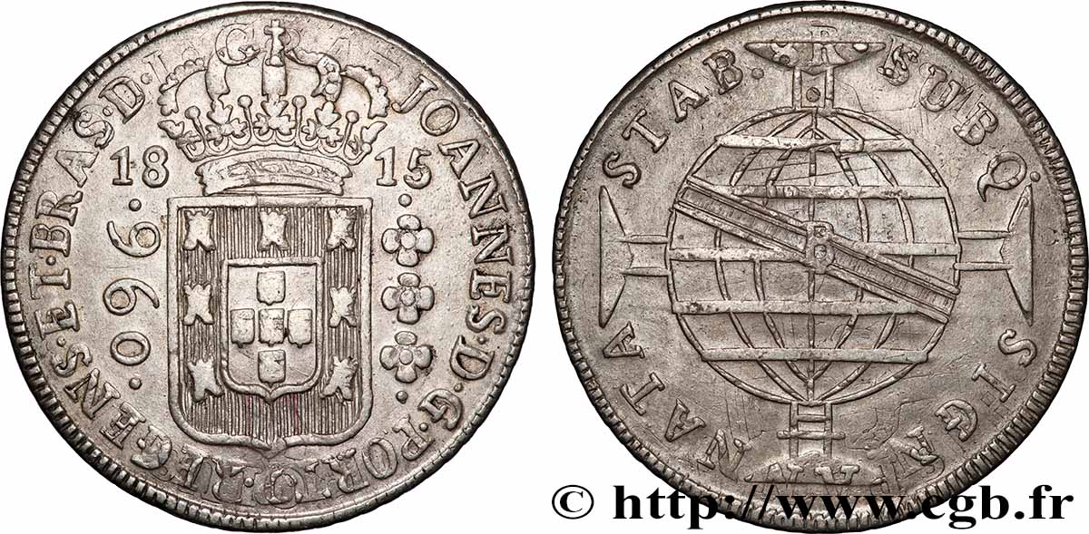 BRÉSIL - JEAN VI 960 Reis 1815 Bahia q.SPL