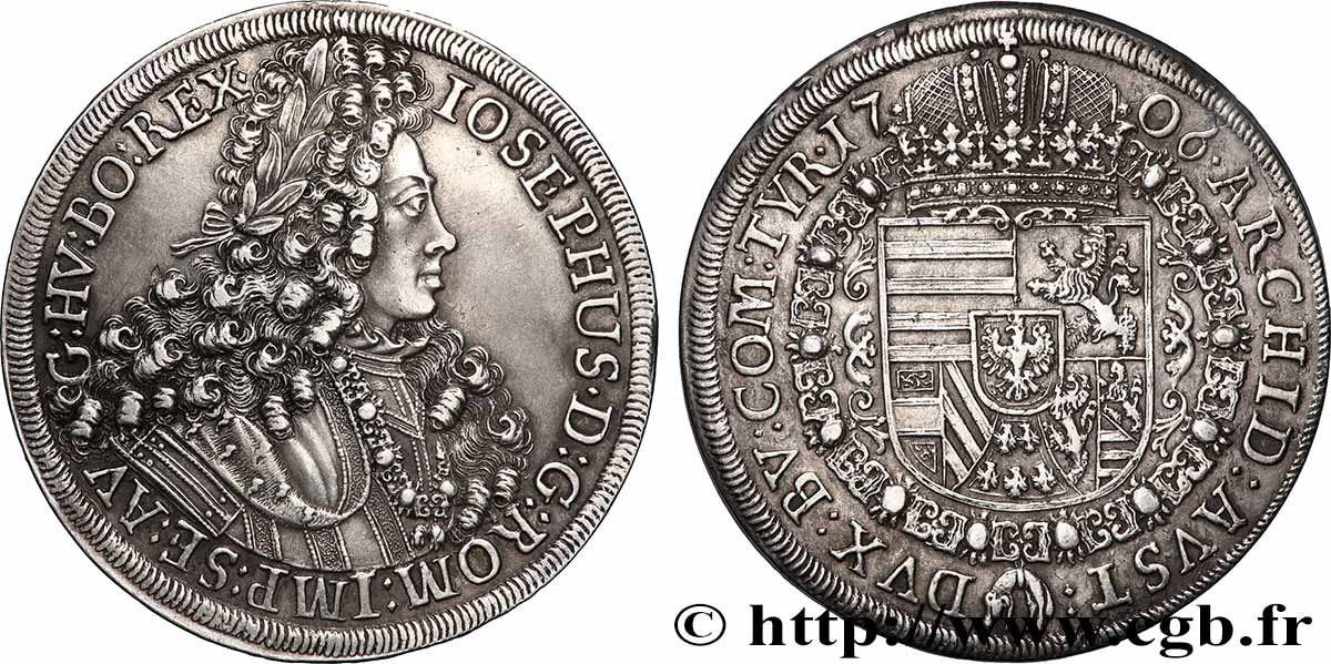 AUTRICHE - TYROL - JOSEPH Ier Thaler 1706 Hall SUP