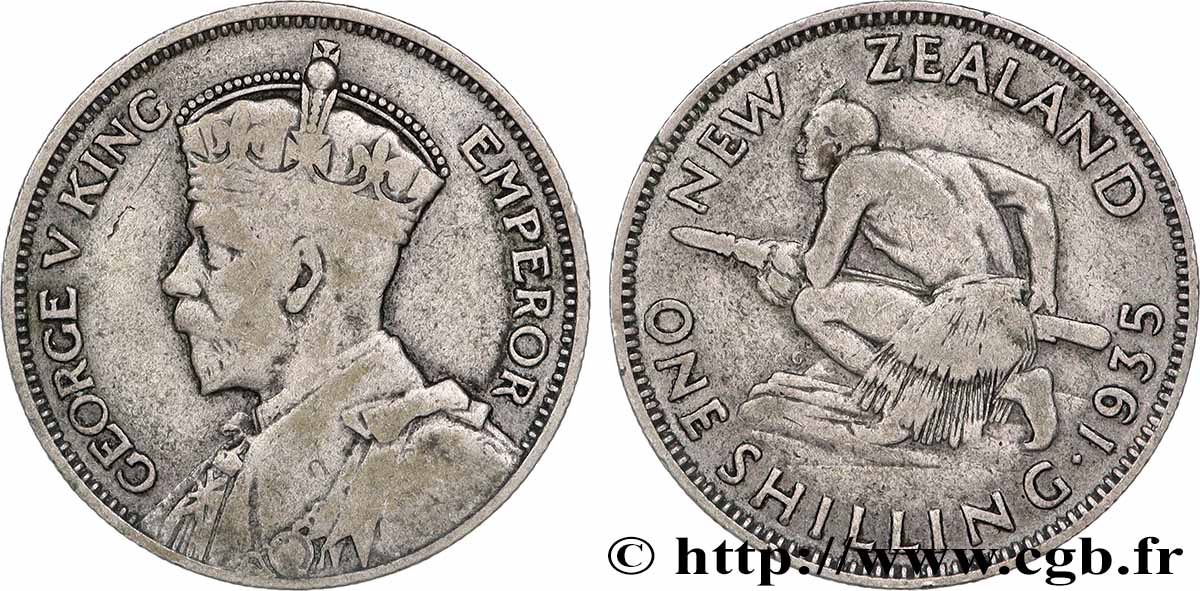 NUOVA ZELANDA
1 Shilling Georges V 1935 q.BB