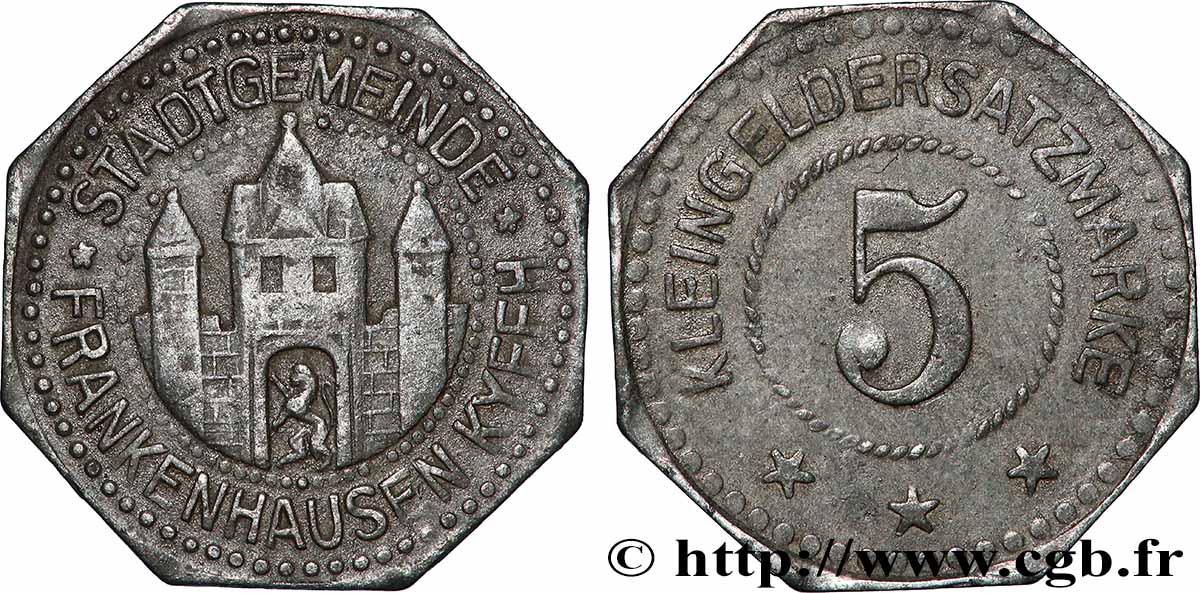 ALEMANIA - Notgeld 5 Pfennig Frankenhausen 1918 Nuremberg MBC