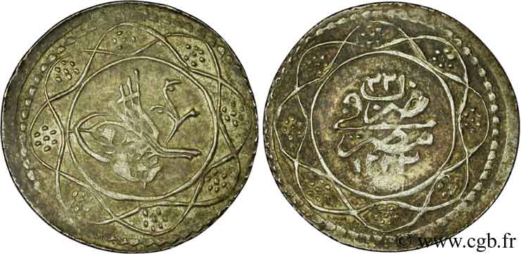 ÉGYPTE 20 Para Mahmud II an 1244 1828  TTB 