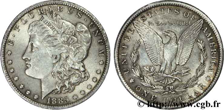 ÉTATS-UNIS D AMÉRIQUE 1 Dollar Morgan 1885 Nouvelle-Orléans TTB 