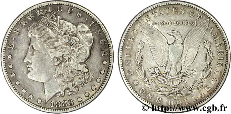 ÉTATS-UNIS D AMÉRIQUE 1 Dollar type Morgan 1883 San Francisco - S TTB 