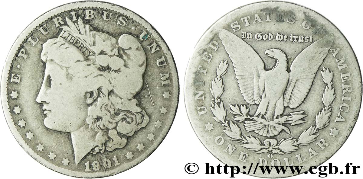 ÉTATS-UNIS D AMÉRIQUE 1 Dollar type Morgan 1901 Nouvelle-Orléans - O TB 