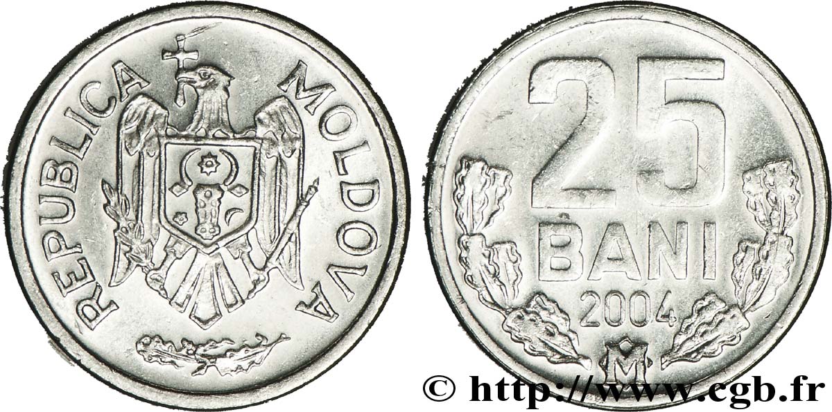 MOLDAVIE 25 Bani 2004  SPL 