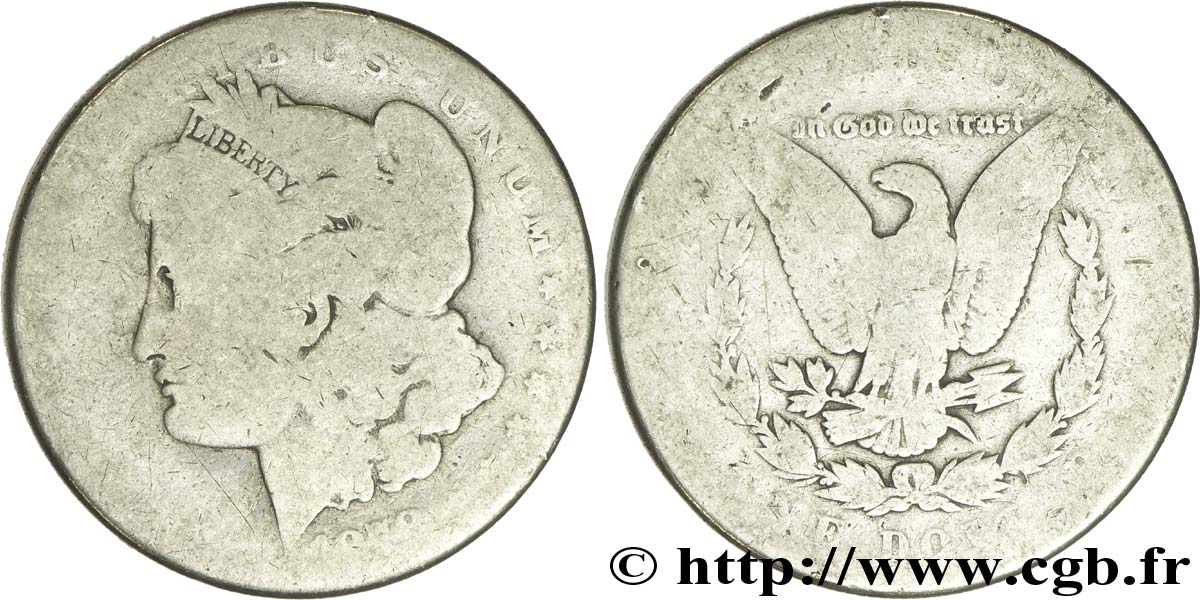 ÉTATS-UNIS D AMÉRIQUE 1 Dollar type Morgan 1879 Philadelphie B+ 