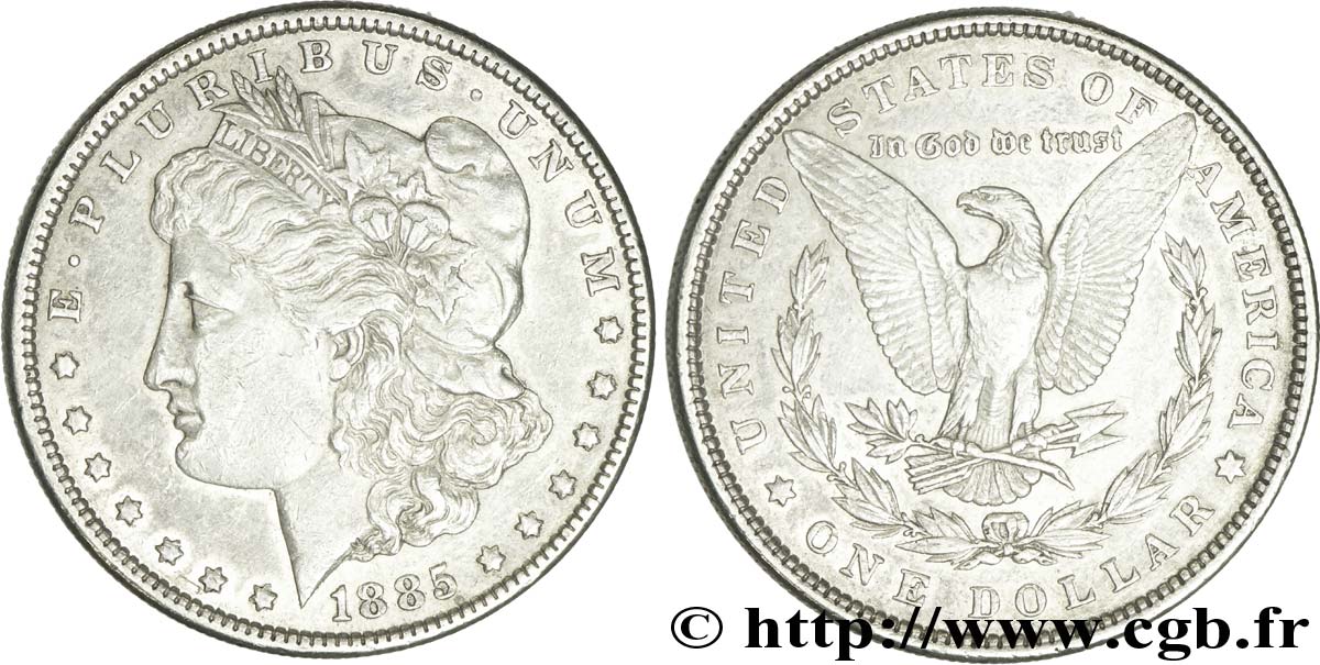 ÉTATS-UNIS D AMÉRIQUE 1 Dollar type Morgan 1885 Philadelphie TTB 