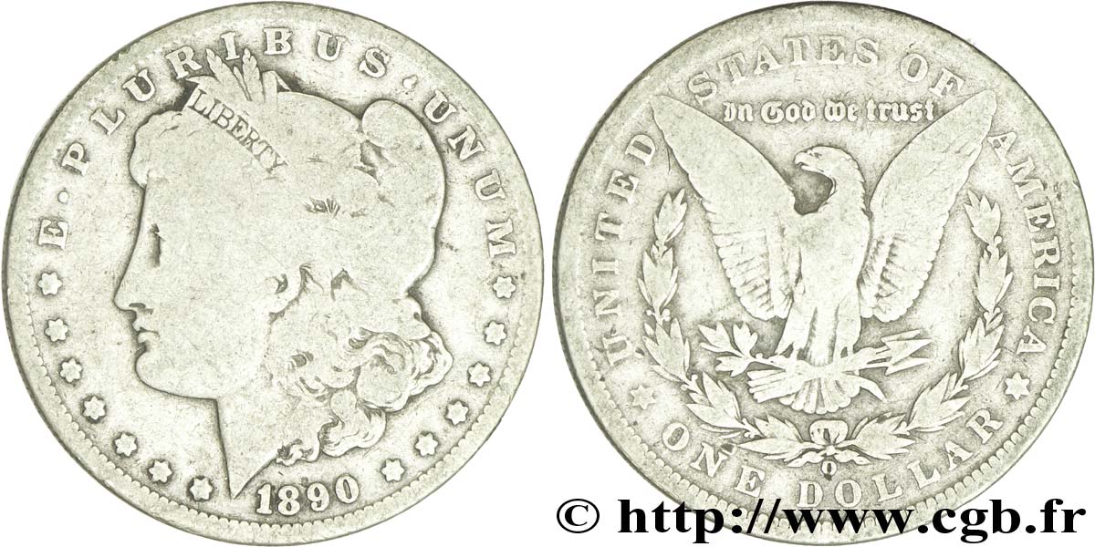ÉTATS-UNIS D AMÉRIQUE 1 Dollar Morgan 1890 Nouvelle-Orléans - O B+ 