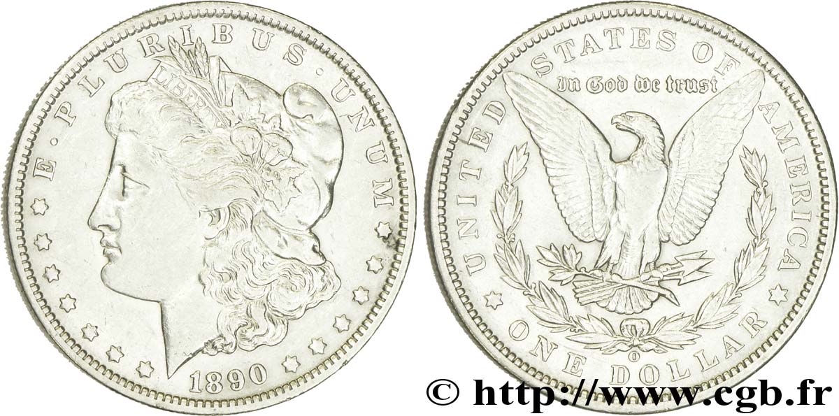 ÉTATS-UNIS D AMÉRIQUE 1 Dollar Morgan 1890 Nouvelle-Orléans - O TTB 