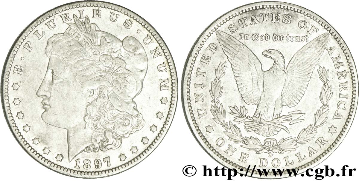 ÉTATS-UNIS D AMÉRIQUE 1 Dollar type Morgan 1897 Nouvelle-Orléans - O TTB 