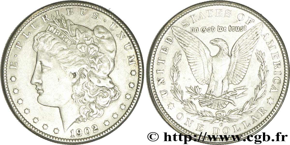 ÉTATS-UNIS D AMÉRIQUE 1 Dollar Morgan 1902 Nouvelle-Orléans - O SUP 