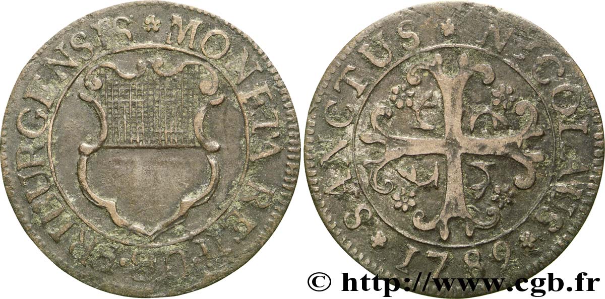 SUISSE - CANTON DE FRIBOURG 2 Kreuzer canton de Fribourg 1789 TB