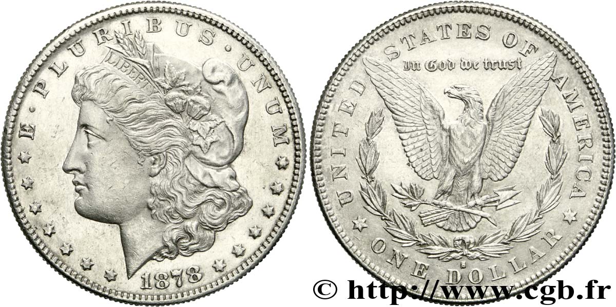 ÉTATS-UNIS D AMÉRIQUE 1 Dollar type Morgan 1878 San Francisco - S TTB 