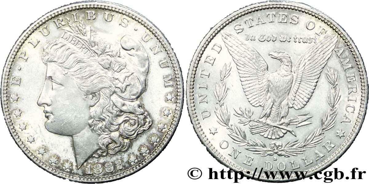 ÉTATS-UNIS D AMÉRIQUE 1 Dollar type Morgan 1882 San Francisco - S SUP 