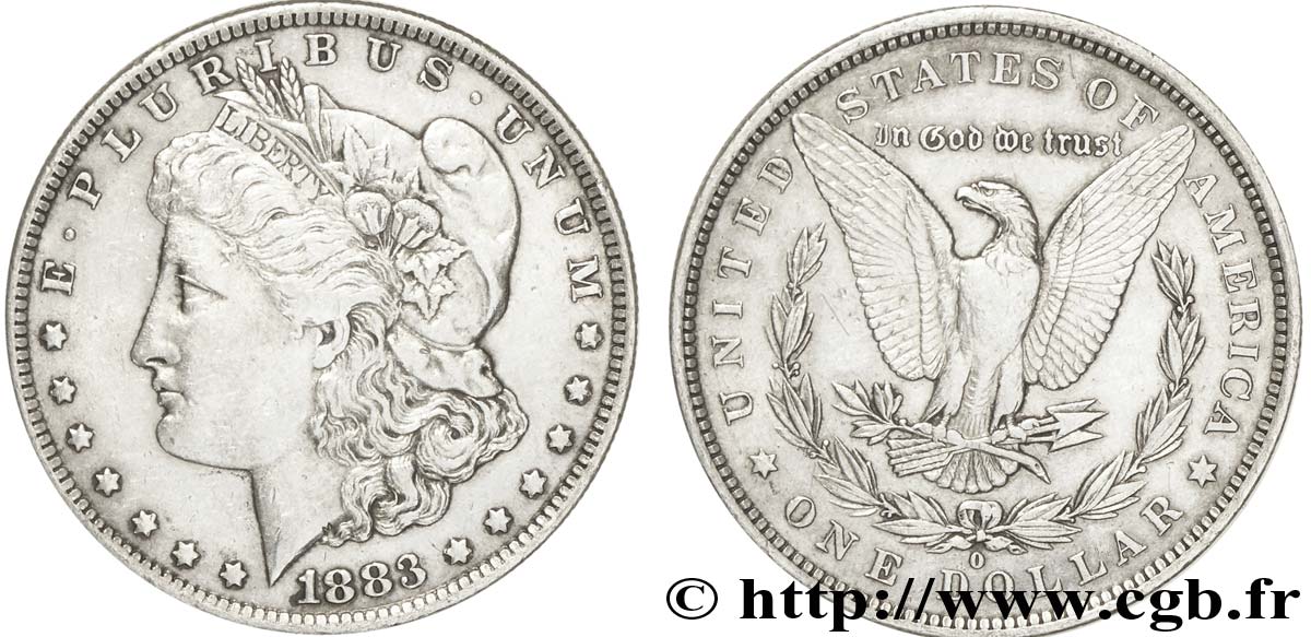 ÉTATS-UNIS D AMÉRIQUE 1 Dollar type Morgan 1883 Nouvelle-Orléans - O TTB 