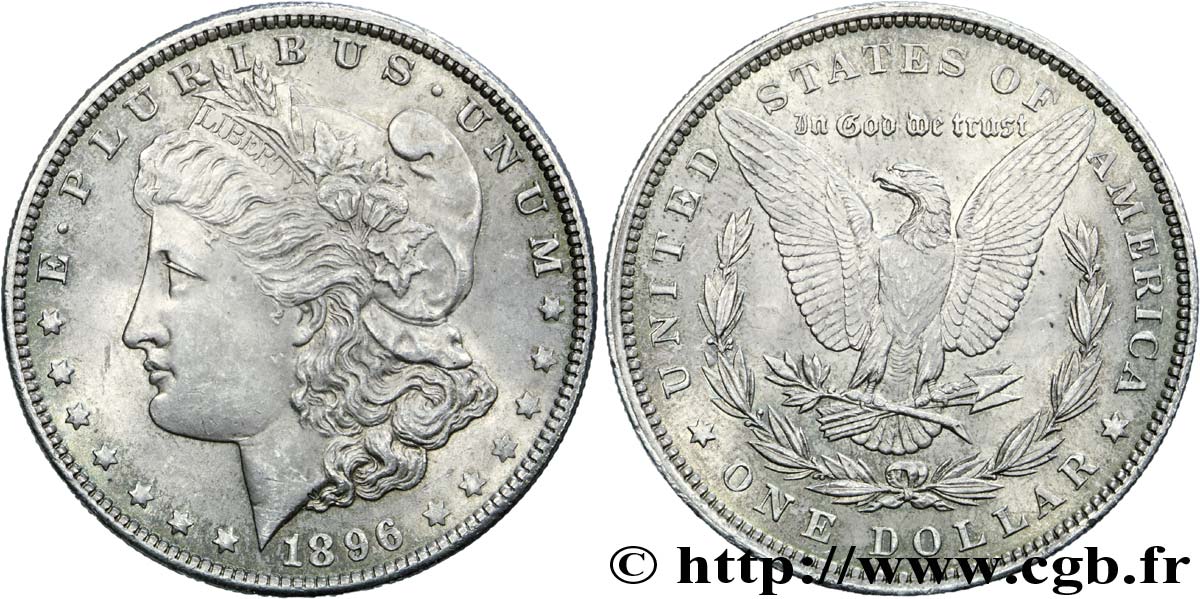 ÉTATS-UNIS D AMÉRIQUE 1 Dollar type Morgan 1896 Philadelphie SUP 