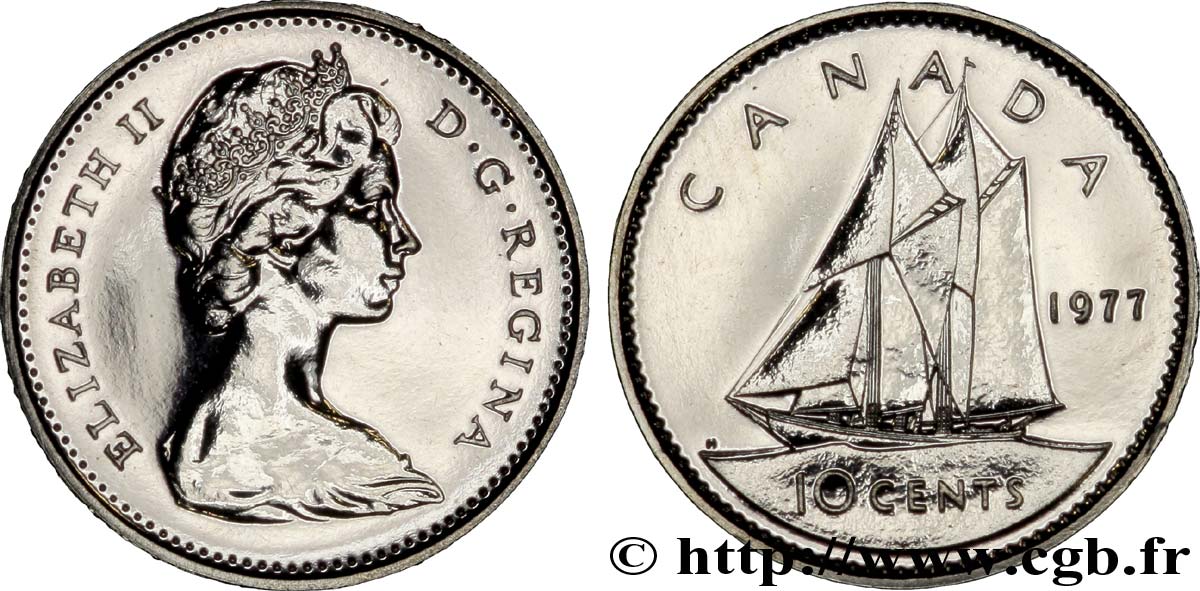 CANADA 10 Cents centenaire de la Confédération, Elisabeth II / poisson 1977  FDC 