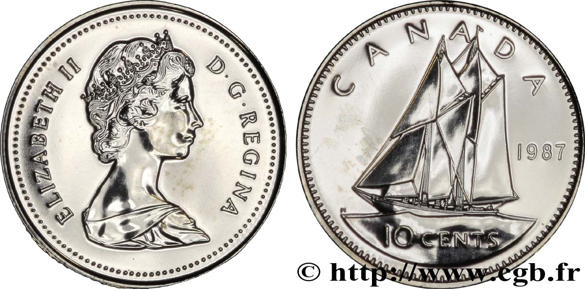 CANADA 10 Cents centenaire de la Confédération, Elisabeth II / poisson 1987  FDC 