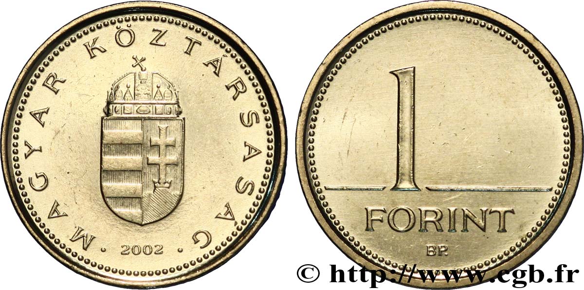 HUNGARY 1 Forint 2002 Budapest MS 