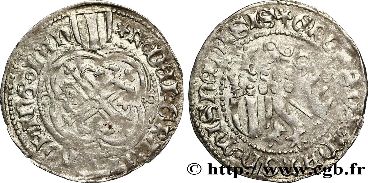ALLEMAGNE - SAXE 1 Gros pour Frédéric Ier le belliqueux c. 1425 Meissen (Misnie) TTB 