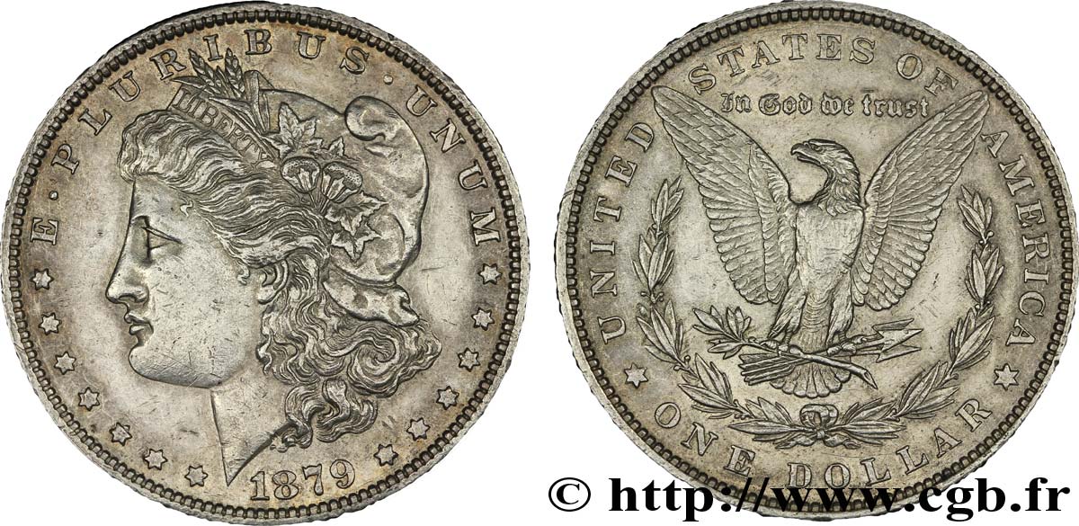 ÉTATS-UNIS D AMÉRIQUE 1 Dollar type Morgan 1879 Philadelphie SUP 