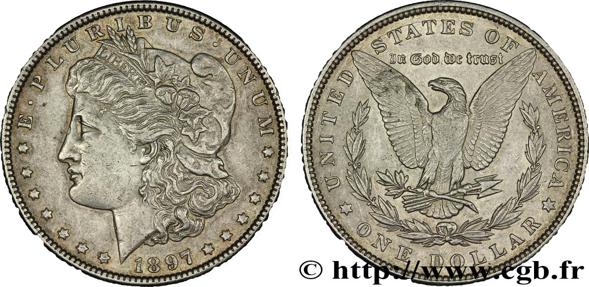 ÉTATS-UNIS D AMÉRIQUE 1 Dollar type Morgan 1897 Philadelphie SUP 