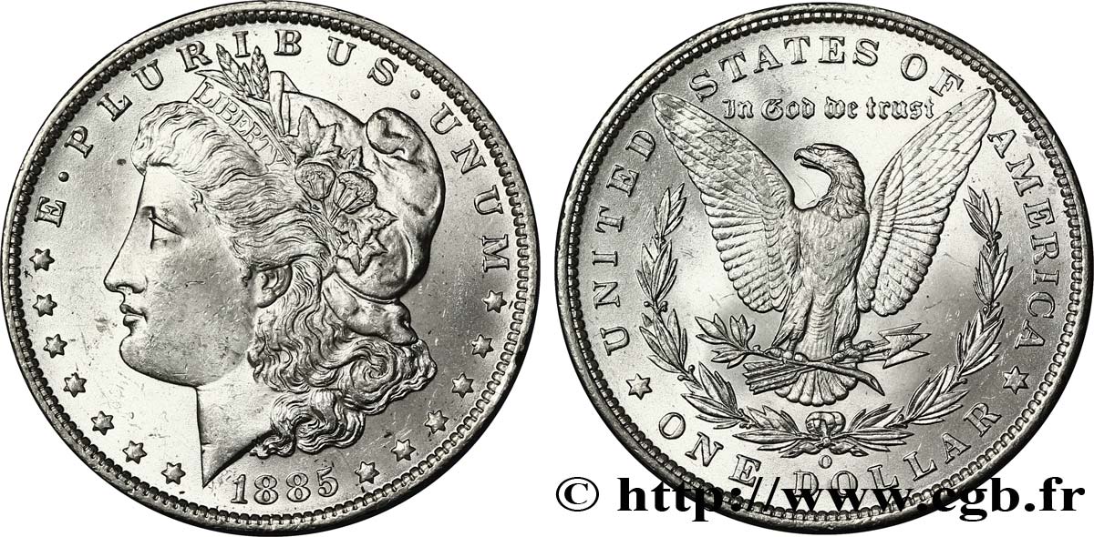 ÉTATS-UNIS D AMÉRIQUE 1 Dollar Morgan 1885 Nouvelle-Orléans SPL63 
