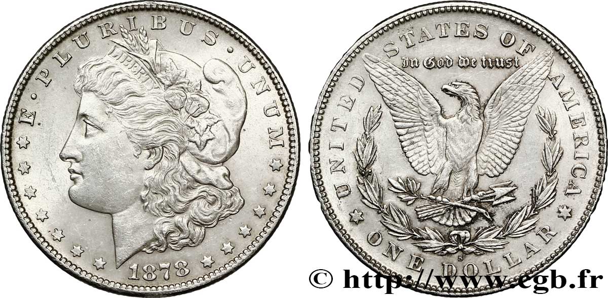 ÉTATS-UNIS D AMÉRIQUE 1 Dollar type Morgan 1878 San Francisco - S SUP 