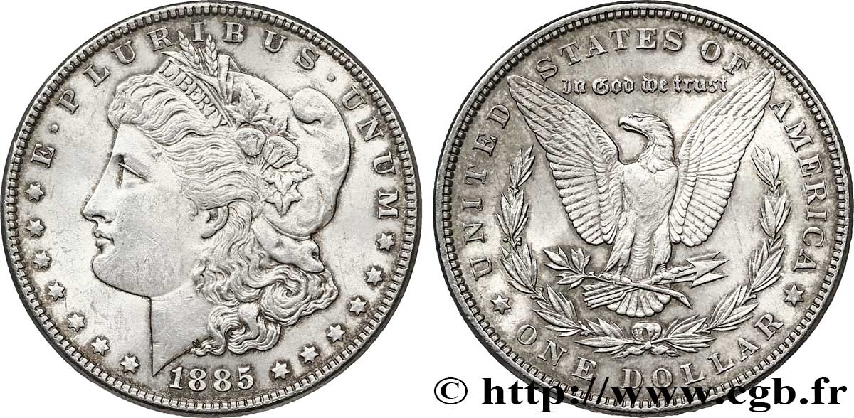 ÉTATS-UNIS D AMÉRIQUE 1 Dollar type Morgan 1885 Philadelphie SUP 