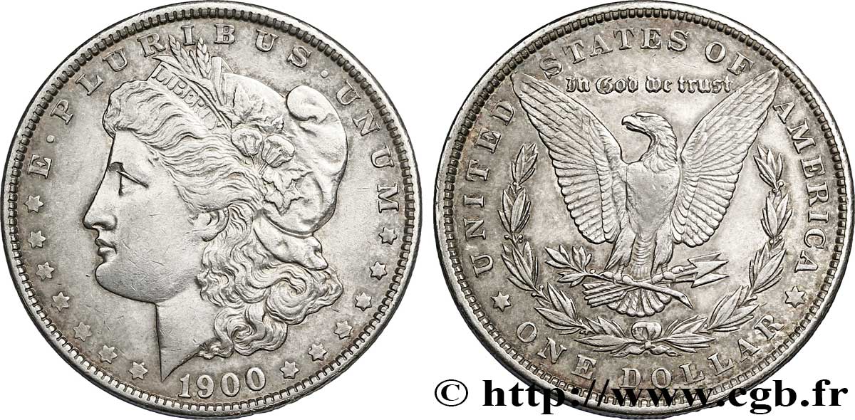 ÉTATS-UNIS D AMÉRIQUE 1 Dollar type Morgan 1900 Philadelphie TTB 
