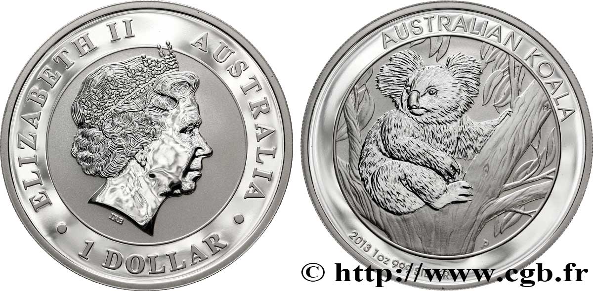 AUSTRALIE 1 Dollar Koala Proof : Elisabeth II / koala 2013  FDC 