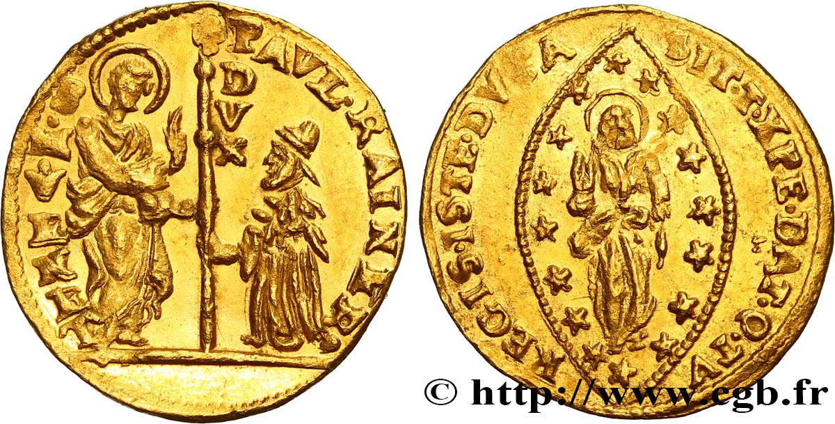 ITALIA - VENECIA - PAOLO RENIER (129° dux) Sequin ou zecchino n.d. Venise EBC 