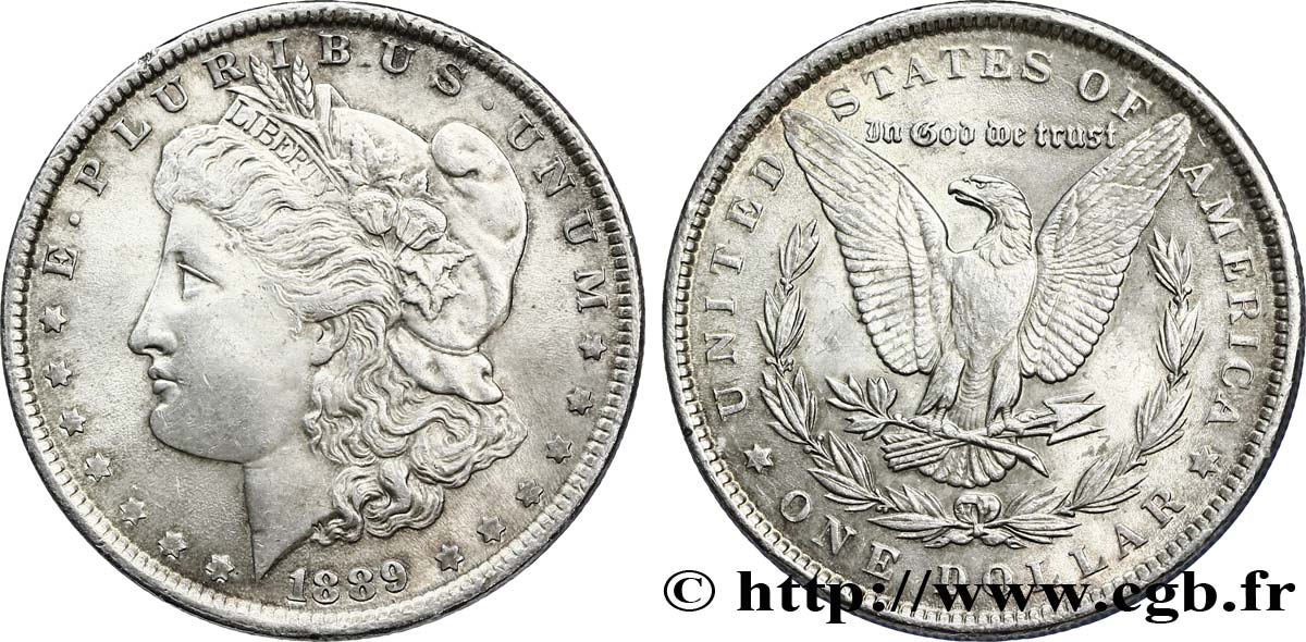 ÉTATS-UNIS D AMÉRIQUE 1 Dollar Morgan 1889 Philadelphie SUP 